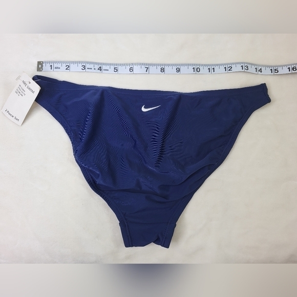 Nike Swim Navy Blue Bikini Bottoms Size 14 - Picture 1 of 5